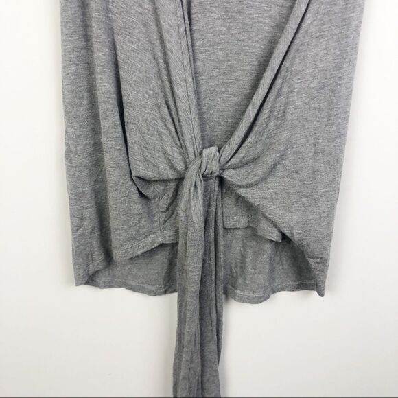ANTHROPOLOGIE | VANESSA VIRGINIA Dayla Gray Cap Sleeve Tie Tunic Women’s Size XS - Picture 6 of 11